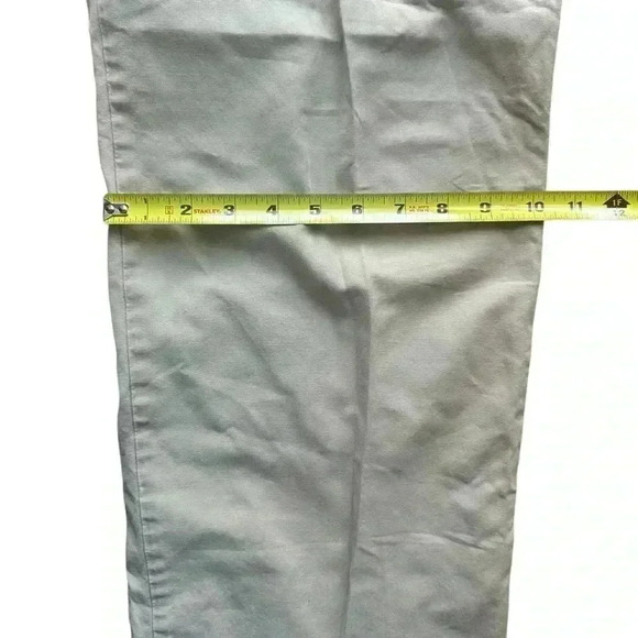 Hugo Boss Cargo Pants Men's L Ivory Straight Leg Button Pockets Cotton Bottoms. - Picture 11 of 12